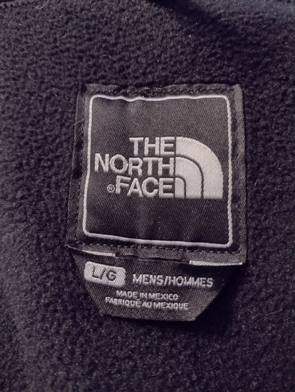 The North Face Denali Polartec Fleece Jacket Men's L Black Full Zip Outdoors